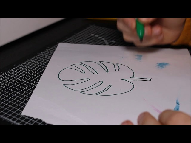 Easy Tropical Leaf Stencil - YouTube easy-tropical-leaf-stencil-youtube