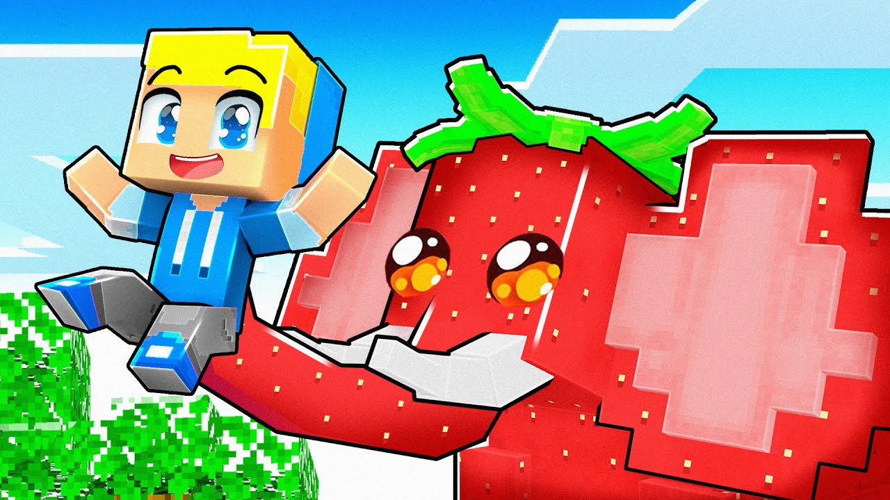 Vengo Adottato Dallo STRAWBERRY ELEPHANT Su Minecraft!