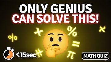 Basic Math Exam That Only Genius Can Crack | Brain Challenge 🧮