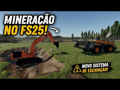 🔥 NOVO SISTEMA DE MINERAÇÃO NO FARMING SIMULATOR 25! 😱 OLHA O QUE ESTÃO CRIANDO!
