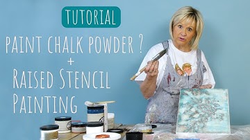 Create your own CHALK BASED PAINT + TUTORIAL | Raised Stencil Painting |