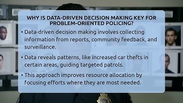 Why Is Data-driven Decision Making Key For Problem-Oriented Policing? - Law Enforcement Insider