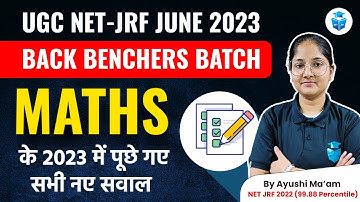 UGC NET Paper 1 | Mathematics UGC NET June 2023 | Maths PYQs 2023 by Ayushi Mam | JRFAdda