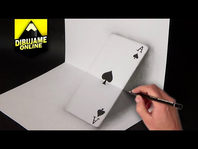 ILUSION OPTICA ▻ DIBUJANDO CARTA DE POKER EN 3D - thptnganamst.edu.vn