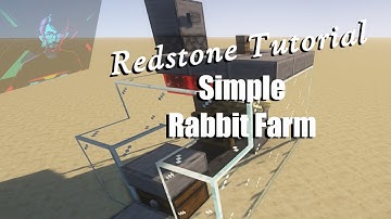 Simple Rabbit Farm | Minecraft Tutorial | Great for Rabbit Feet and Even Leather