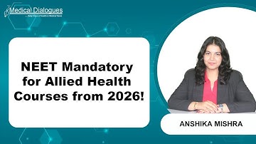 NEET mandatory for allied healthcare courses starting 2026-27 academic year