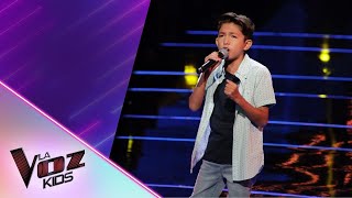 Andrey Cabrera llenó de ilusión y talento el escenario de La Voz. | La Voz Kids.