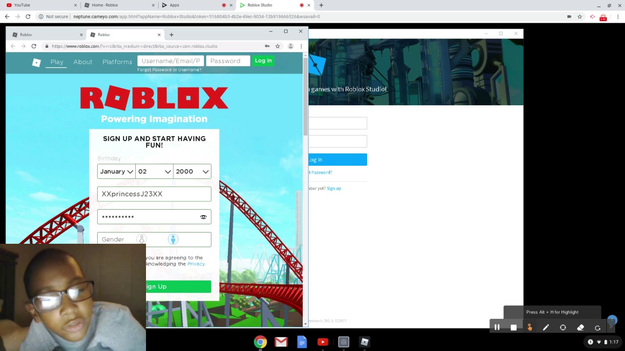 How To Get Roblox Studio On Chrome Os Aka Chromebook Youtube - how to open roblox studio on chrome os