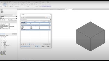 How to create a Basic Parametric family in Revit