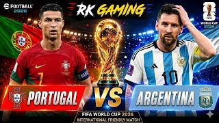 🔴 Portugal vs Argentina LIVE | International Friendly 2026 | Football Life 26 Gameplay | RK GAMING screenshot 5