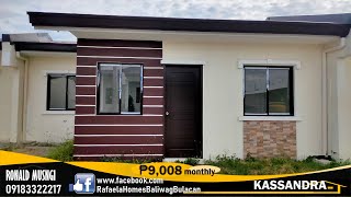 Kassandra rowhouse in Rafaela Homes Makinabang Baliuag Bulacan with Wider Road as low as 9,008 pesos