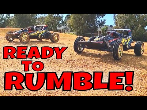 Two Tamiya Fighter Buggy RX Memorial Twins Hit The BMX Track