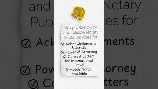 Notary Public Service at Goat Insurance Services Inc.