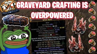 CRAFTING AN INSANE  2 ARROW ELEMENTAL BOW - DOUBLE FRACTURED SHAPER BLIZZARD CROWNS AND 19 RINGS.