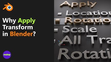 Why Apply Transform in Blender? #Blender #b3d tutorial