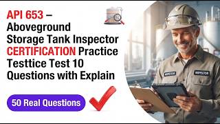 API 653 Aboveground Storage Tank Inspector Certification Practice Test: 10 Questions Explained Now News