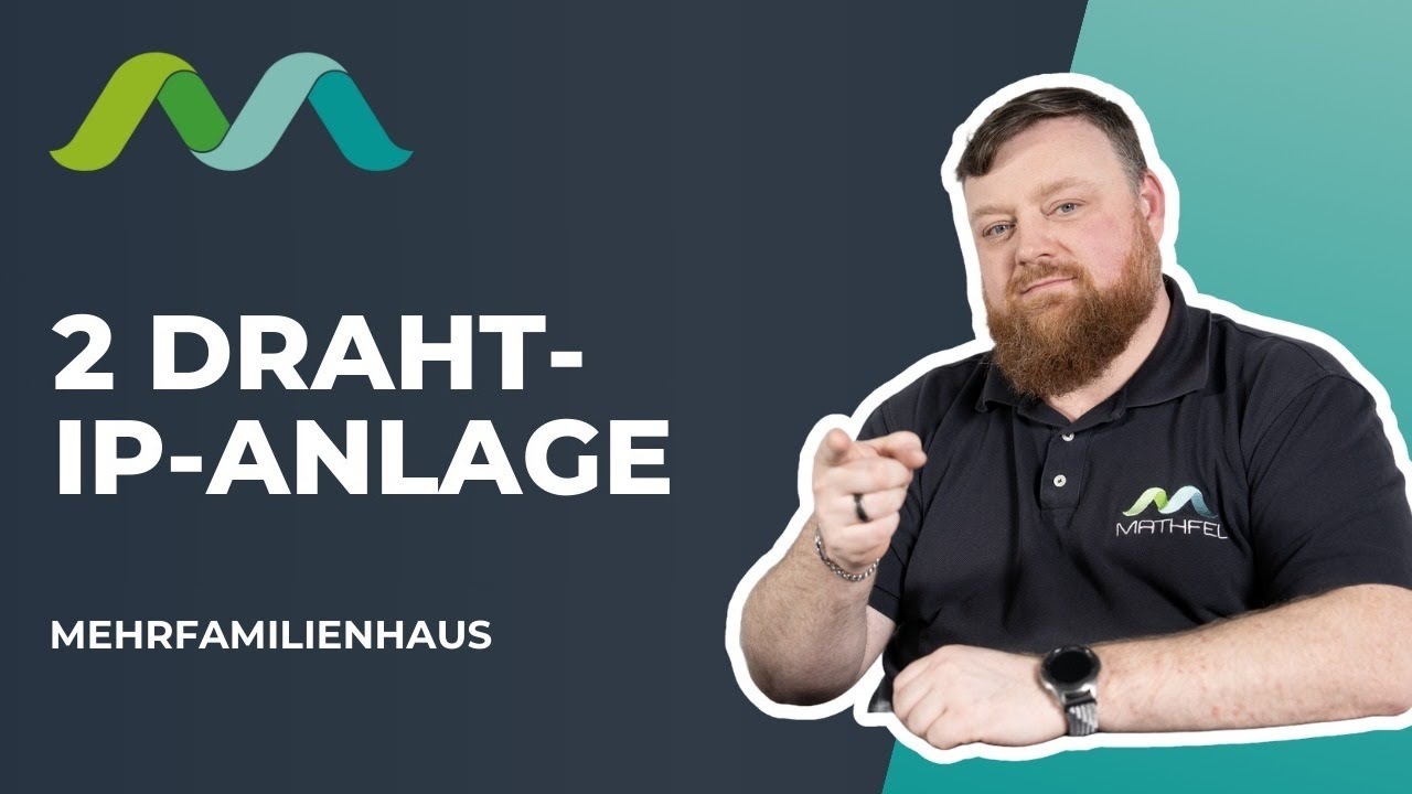 Mathfel Mehrfamilienhaus 2 Draht BUS IP Video-Türsprechanlage, 10'' Monitor Full HD 2 Megapixel 170°