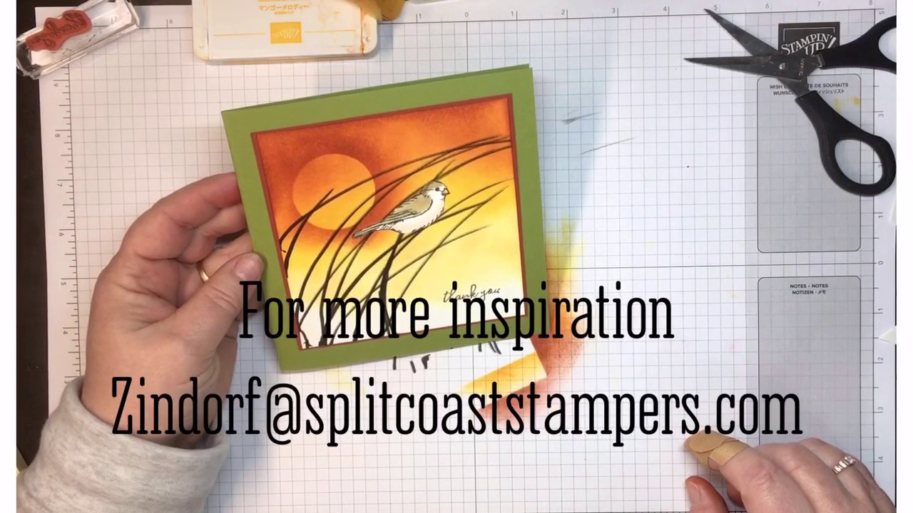 free as a bird hand stamped card tutorial