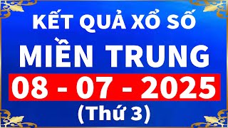 Kết quả xổ số Miền Trung hôm nay thứ 3 ngày 8/7/2025 (xs Đắk Lắk, xs Quảng Nam)