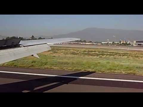 Landing in Santiago, LAN Airlines, Santiago, Chile, South America