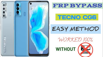 NEW METHOD PROBLEM SOLVED 2023: CG6 TECNO CAMON 17/18i Frp bypass without pc