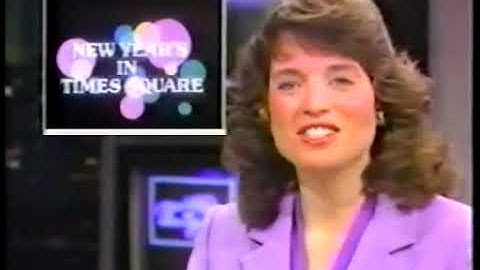 WCBS-TV New Years eve report (1983 ball drop test run)