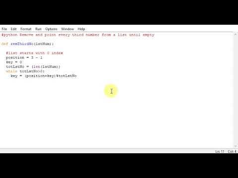 python Remove and print every third number from a list until empty ...