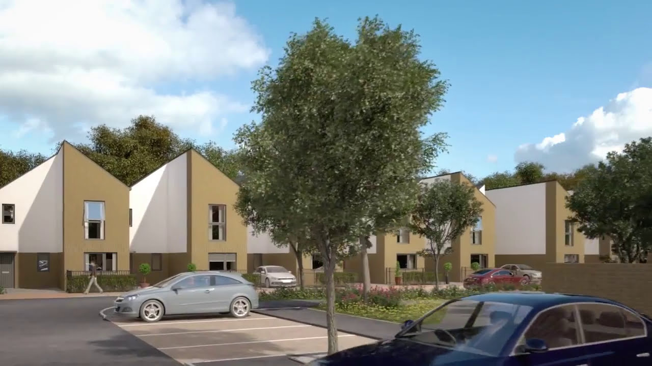 Lovell Homes development flythrough of Lymington Mews YouTube