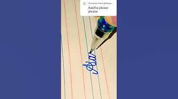 Aastha name ✨ #shortvideo #calligraphy #drawingwithkhushi