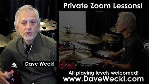 Dave Weckl: Private Zoom Lessons Promo