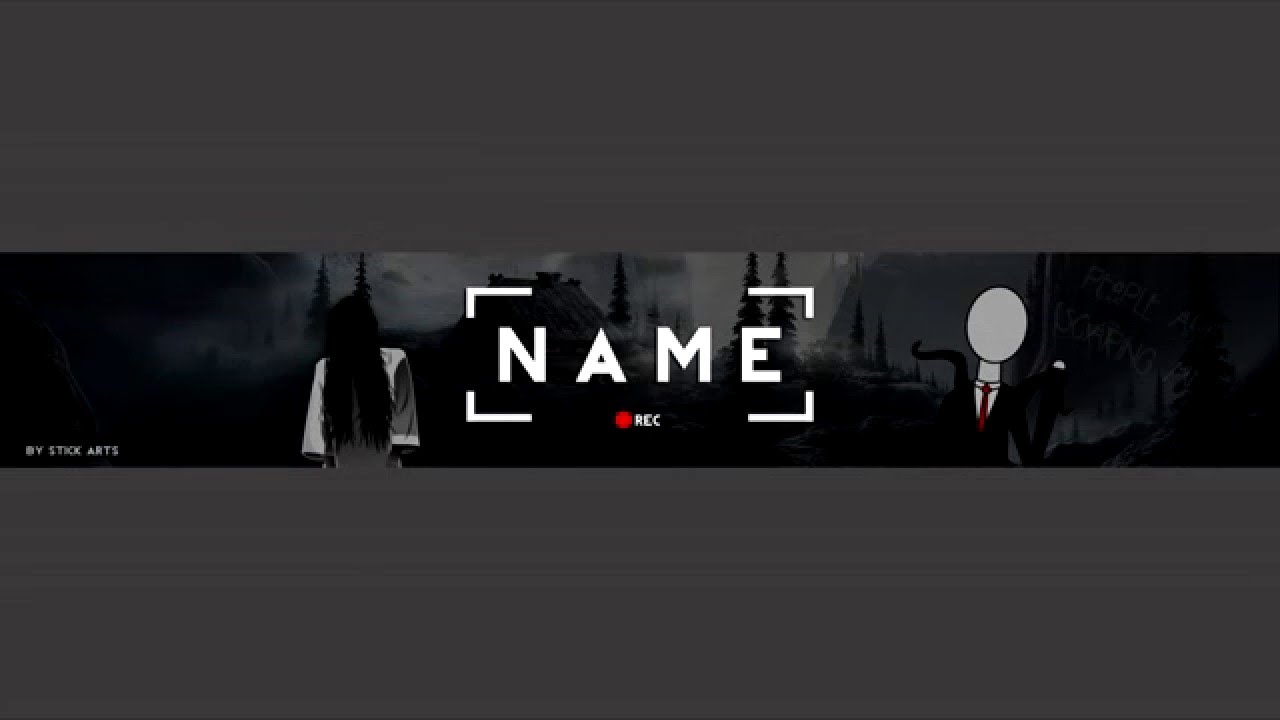 Free Horror Youtube Banner Template Youtube