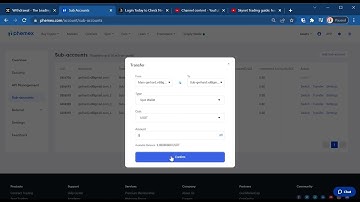 Skynet Trading guide: how to create & fund sub-accounts, and set API key on Phemex