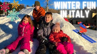 Sledding and Skiing in ITALY ⛷🛷