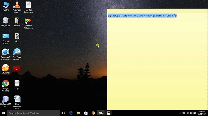 Windows 10 desktop icons are getting scattered  Quick fix