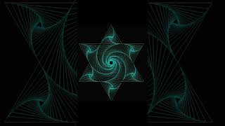 Python Geometrical Hexagon and Triangle Multicolored