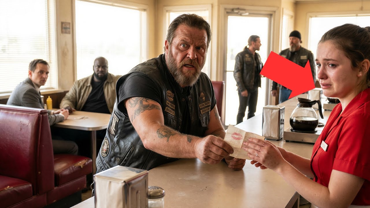 Waitress Slipped Note to Biker: 
