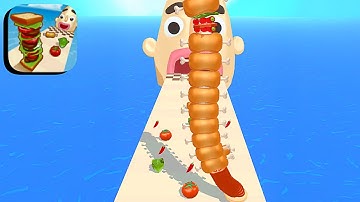 Sandwich Runner ​- All Levels Gameplay Android,ios (Levels 611-616)