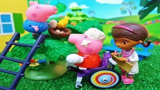 ❤ PEPPA PIG ❤ y GEORGE PIG AYUDAN A UN PAJARO | Juguetes De Peppa Pig