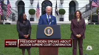 President Joe Biden on Ketanji Brown Jackson's Supreme Court confirmation