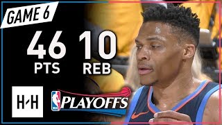 Russell Westbrook Full Game 6 Highlights Thunder vs Jazz 2018 Playoffs - 46 Pts, 10 Reb, 8 Ast