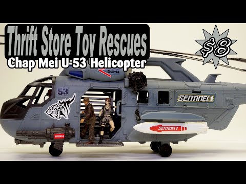 Thrift Store Toy Rescues | Chap Mei Sentinel 1 Helicopter U-53 | 1