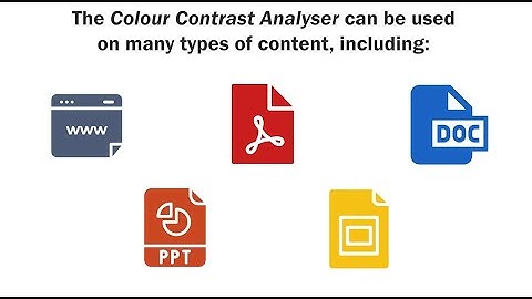 Colour Contrast Analyser video tutorial