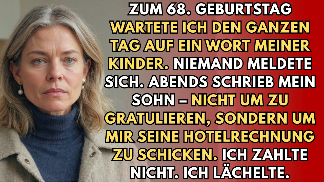 Ich habe gestern zwölf Stunden lang an meinem 68. Geburtstag allein am Küchentisch gesessen und auf eine Nachricht gewartet, die nie kam. Um halb zehn abends piepte endlich mein Handy – aber es...