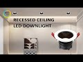 Anti-glare soft light recessed ceiling downlight indoor simple install
