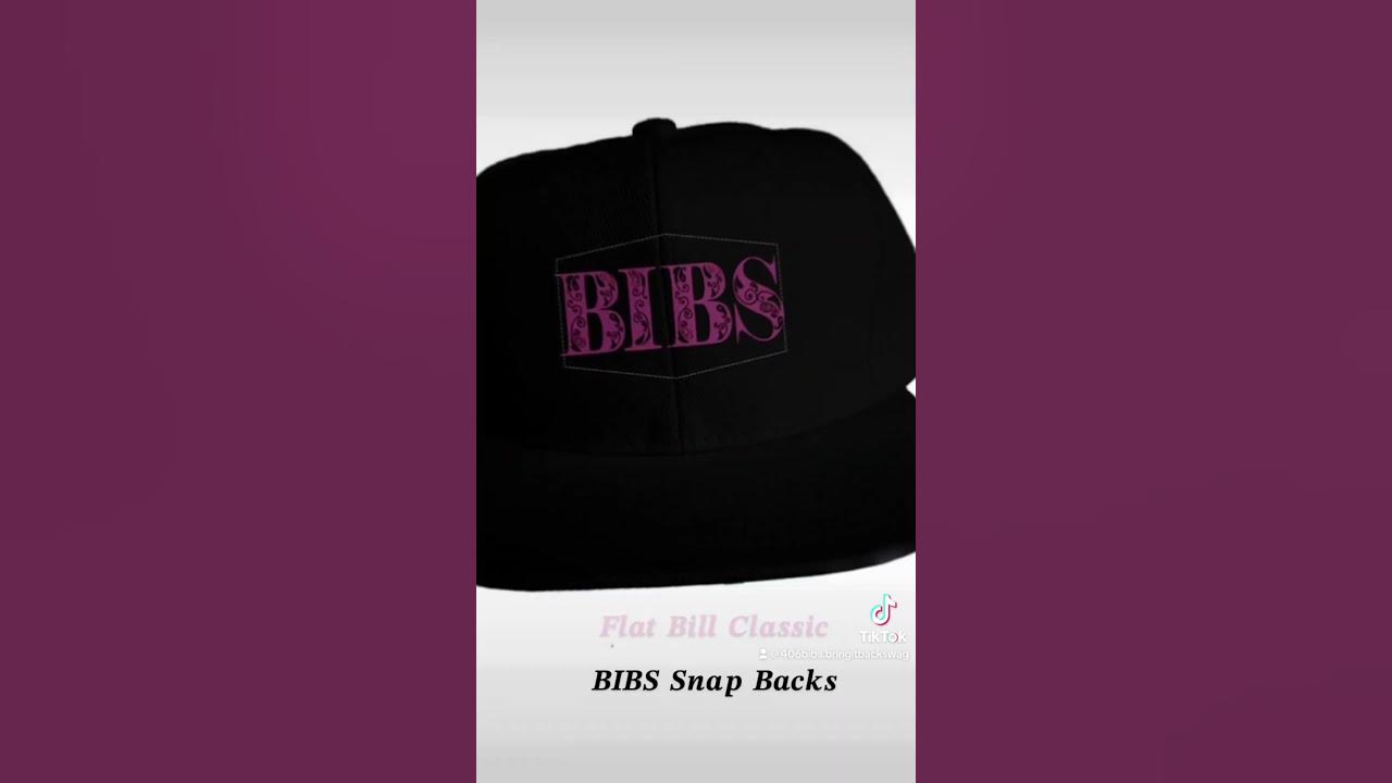 Say Less, BIBS Fresh! Just Dropped! Classic Black Flat Bill Snap Backs