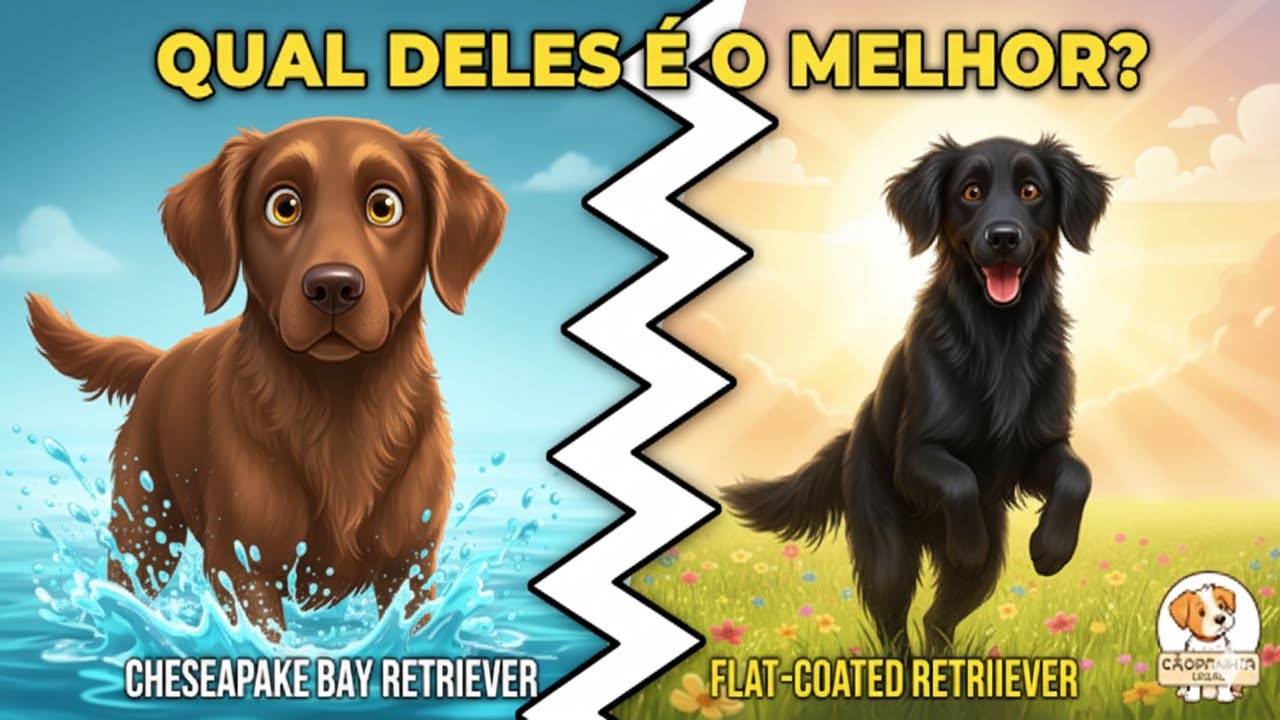 CHESAPEAKE vs FLAT-COATED: Qual retriever é o melhor?