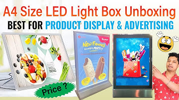 LED Light Box Unboxing & Review | Best Display for Hotels, Malls, Restaurants & Cafe etc