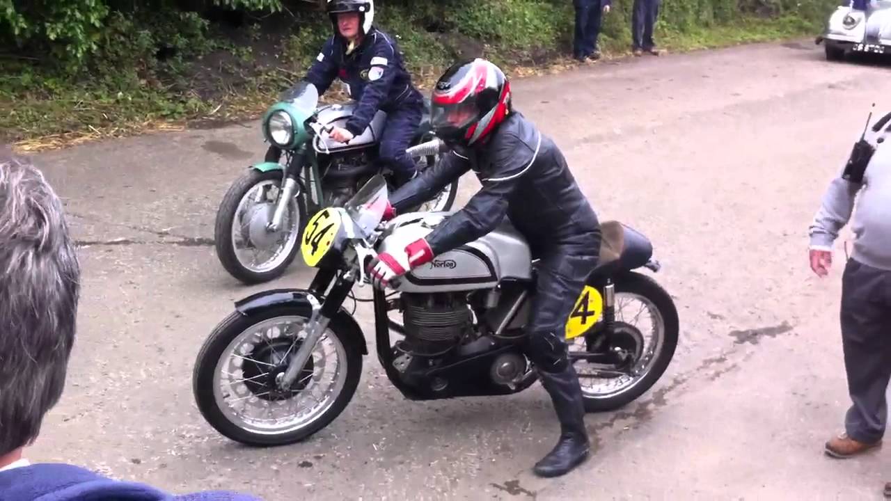 Bo'ness hill climb Norton motorcycle's