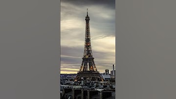 Eiffel Tower Sunset Time Lapse, Paris 🗼 #shorts