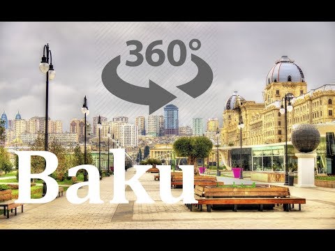 Baki Şeherimizin gözel Menzeresi - 360-Selfie - Baku City Landscape - 360-Selfie - Azerbaijan